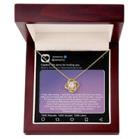 Load image into Gallery viewer, I&#39;m Sorry Love Knot Necklace - Hurt You Badly
