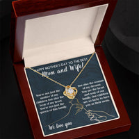 Load image into Gallery viewer, Happy Mother&#39;s Day Love Knot Necklace - Mom &amp; Wife
