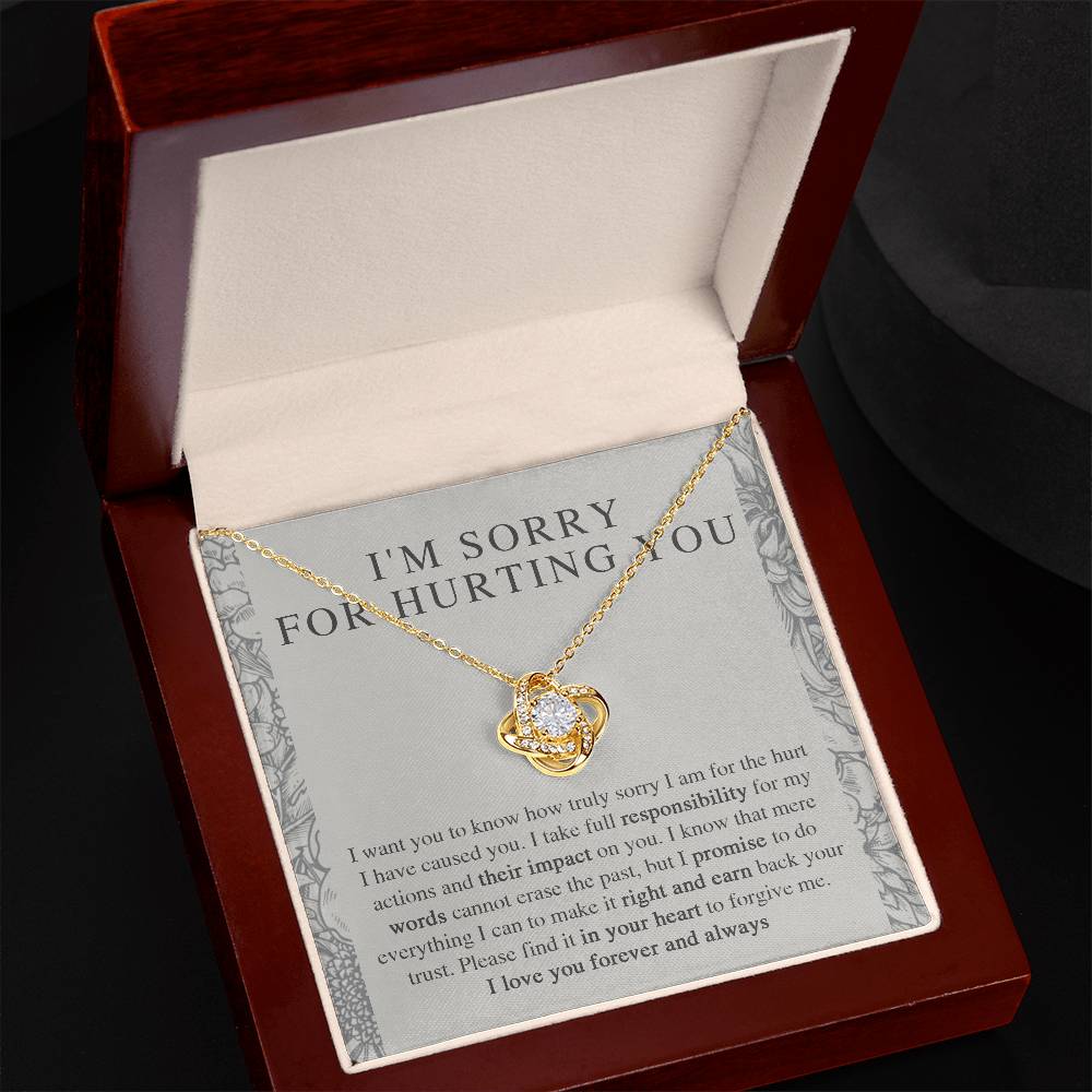 I'm Sorry Love Knot Necklace - Do Everything