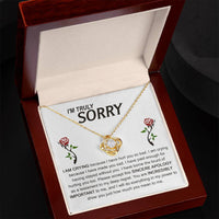 Load image into Gallery viewer, I&#39;m Sorry Love Knot Necklace - Made You Sad
