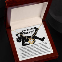 Load image into Gallery viewer, I&#39;m Sorry Love Knot Necklace - Selfish Actions
