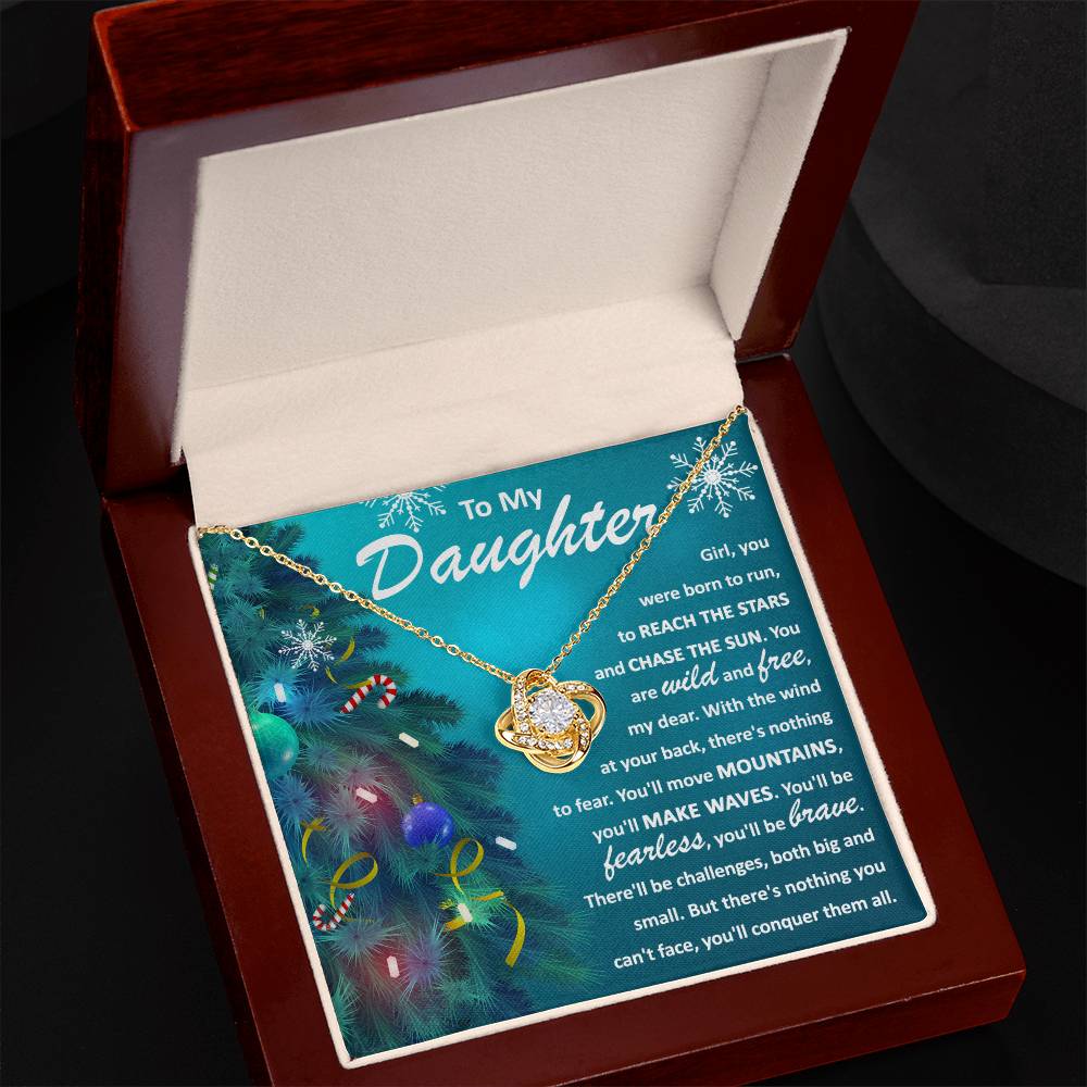 Daughter Love Knot Necklace - Born to Run