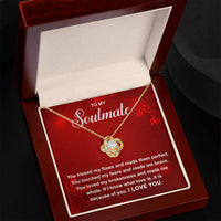 Load image into Gallery viewer, Soulmate Love Knot Necklace - Because of You
