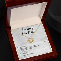 Load image into Gallery viewer, I&#39;m Sorry Love Knot Necklace - Lost Without You
