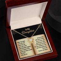 Load image into Gallery viewer, Daughter Love Knot Necklace - Beyond Your Years
