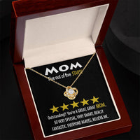 Load image into Gallery viewer, Mom Love Knot Necklace - Five Stars
