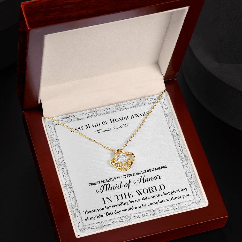 Maid of Honor Love Knot Necklace - My Life