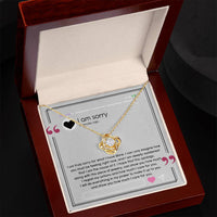 Load image into Gallery viewer, I&#39;m Sorry Love Knot Necklace - Care For You
