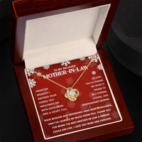 Load image into Gallery viewer, Mother in Law Love Knot Necklace - Compassionate Woman
