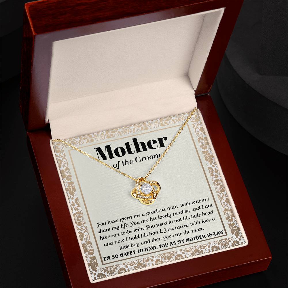 Mom of Groom Love Knot Necklace - To Have You