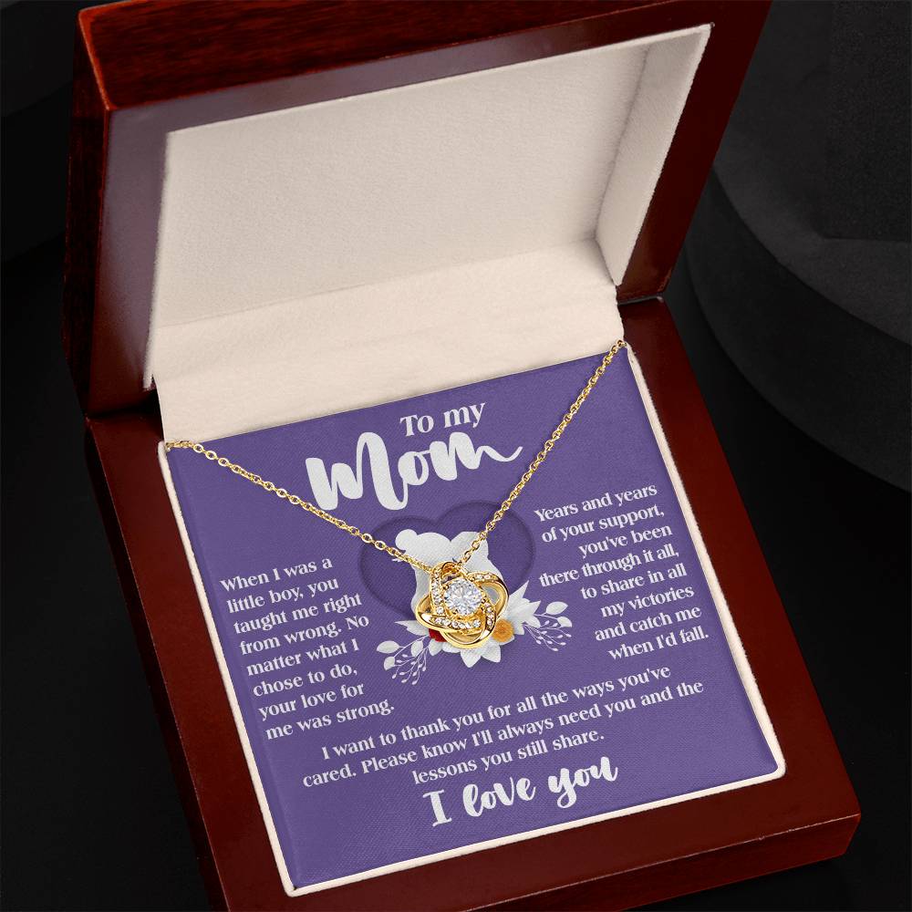 Mom Love Knot Necklace - Ways You've Cared