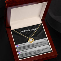Load image into Gallery viewer, I&#39;m Sorry Love Knot Necklace - Away From You
