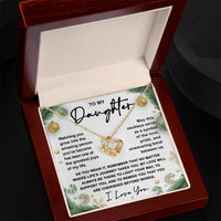 Load image into Gallery viewer, Daughter Love Knot Necklace - Symbol of Love
