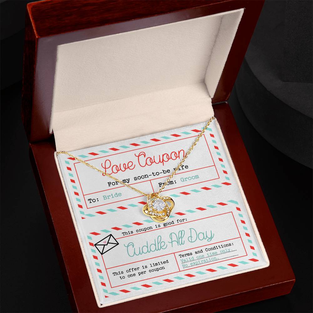 Wife Love Knot Necklace - Wedding Coupon