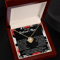 Load image into Gallery viewer, Girlfriend&#39;s Mom Love Knot Necklace - Grateful
