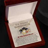 Load image into Gallery viewer, Granddaughter Love Knot Necklace - Your Graduation Day
