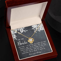 Load image into Gallery viewer, Bride Love Knot Necklace - My Best Friend
