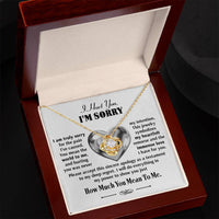 Load image into Gallery viewer, I&#39;m Sorry Love Knot Necklace - Sincere Apology
