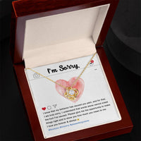 Load image into Gallery viewer, I&#39;m Sorry Love Knot Necklace - Cannot Erase
