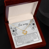 Load image into Gallery viewer, I&#39;m Sorry Love Knot Necklace - Made a Mistake
