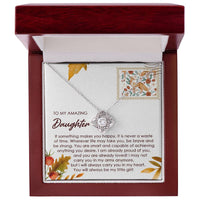 Load image into Gallery viewer, Daughter Love Knot Necklace - Makes You Happy
