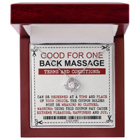 Load image into Gallery viewer, Wife Love Knot Necklace - Back Massage
