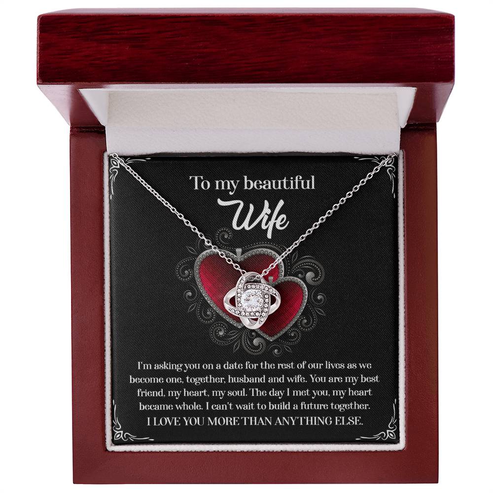 Wife Love Knot Necklace - Heart Became Whole