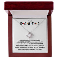 Load image into Gallery viewer, Bestie Love Knot Necklace - Promise

