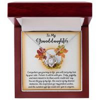 Load image into Gallery viewer, Granddaughter Love Knot Necklace - By Your Side
