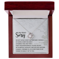 Load image into Gallery viewer, I&#39;m Sorry Love Knot Necklace - Feel Bad
