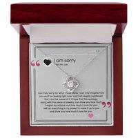 Load image into Gallery viewer, I&#39;m Sorry Love Knot Necklace - Care For You
