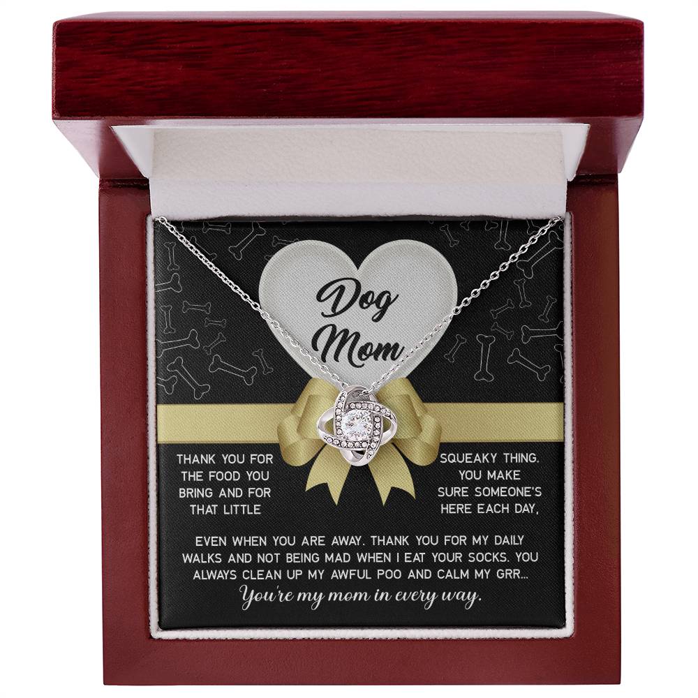 Dog Mom Love Knot Necklace - In Every Way