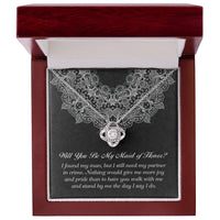 Load image into Gallery viewer, Maid of Honor Love Knot Necklace - Partner in Crime
