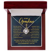 Load image into Gallery viewer, Grandma Love Knot Necklace - My Guiding Light
