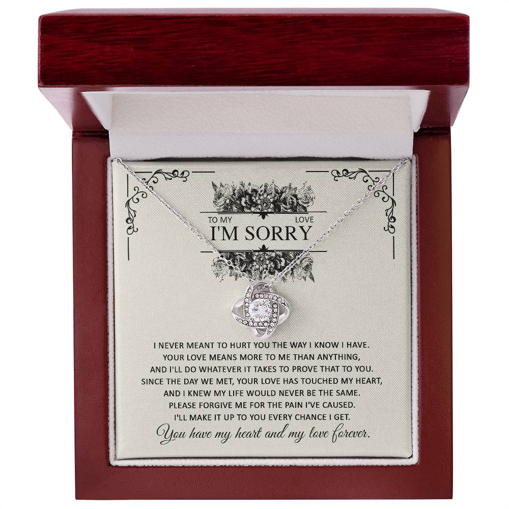 I'm Sorry Love Knot Necklace - Every Chance