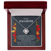 Load image into Gallery viewer, Daughter Love Knot Necklace - Comes Your Way
