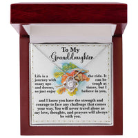 Load image into Gallery viewer, Granddaughter Love Knot Necklace - Never Travel Alone
