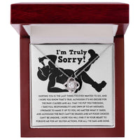 Load image into Gallery viewer, I&#39;m Sorry Love Knot Necklace - Selfish Actions
