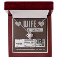 Load image into Gallery viewer, Wife Love Knot Necklace - Nutrition Facts

