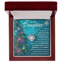 Load image into Gallery viewer, Daughter Love Knot Necklace - Born to Run
