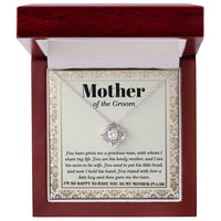 Load image into Gallery viewer, Mom of Groom Love Knot Necklace - To Have You

