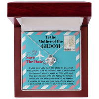 Load image into Gallery viewer, Mom of Groom Love Knot Necklace - Down The Aisle
