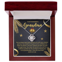 Load image into Gallery viewer, Grandma Love Knot Necklace - Mean The World
