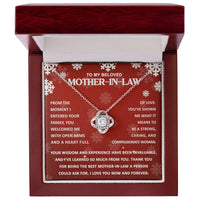 Load image into Gallery viewer, Mother in Law Love Knot Necklace - Compassionate Woman
