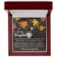 Load image into Gallery viewer, Daughter Love Knot Necklace - Job Number One
