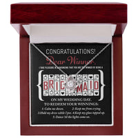 Load image into Gallery viewer, Bridesmaid Love Knot Necklace - Winner
