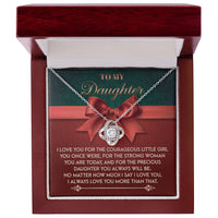 Load image into Gallery viewer, Daughter Love Knot Necklace - Always Will Be
