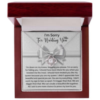 Load image into Gallery viewer, I&#39;m Sorry Love Knot Necklace - My Queen
