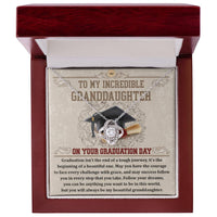 Load image into Gallery viewer, Granddaughter Love Knot Necklace - Your Graduation Day
