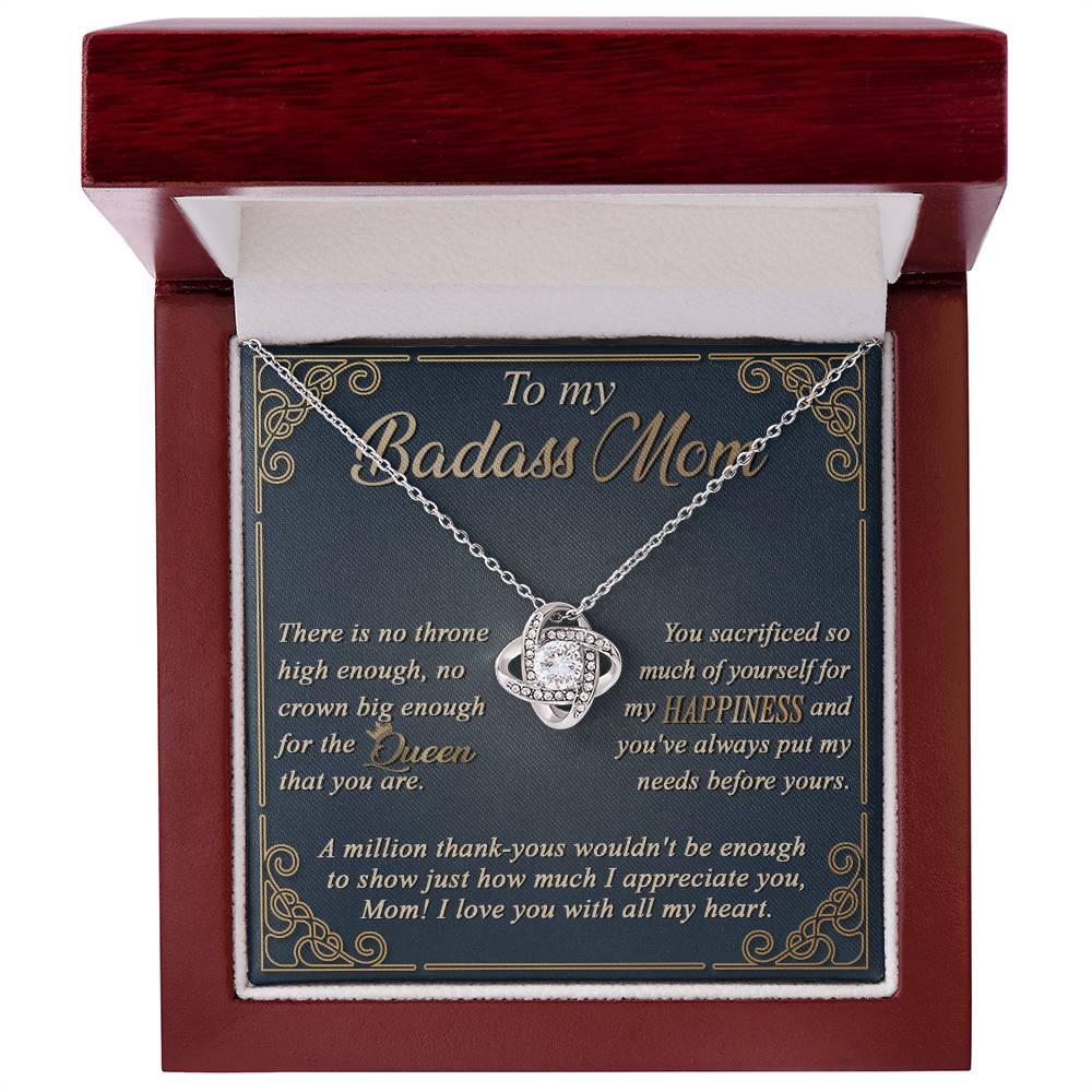Mom Love Knot Necklace - Queen